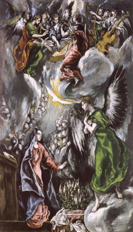 El Greco The Annuciation Spain oil painting art
